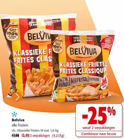 Colruyt Belviva Klassieke frieten M size 1,6 kg aanbieding