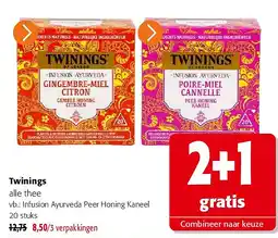 Colruyt Twinings Infusion Ayurveda Peer Honing Kaneel 20 stuks aanbieding