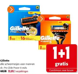 Colruyt Gillette alle scheermesjes voor mannen aanbieding