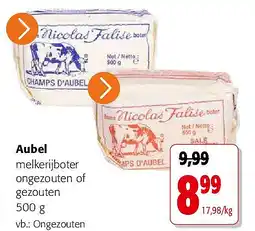 Colruyt Aubel melkerijboter ongezouten aanbieding