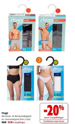 Colruyt Sloggi alle heren- of damesondergoed aanbieding