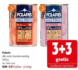 Colruyt Polaris alle natte hondenvoeding 400 g aanbieding