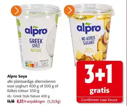 Colruyt Alpro Soya Greek Style Nature 400 g aanbieding