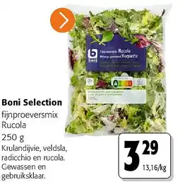 Colruyt Boni Selection fijnproeversmix Rucola 250 g aanbieding