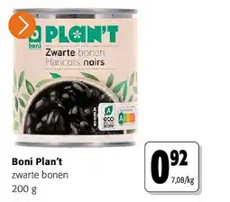 Colruyt Boni Plan’t zwarte bonen 200 g aanbieding