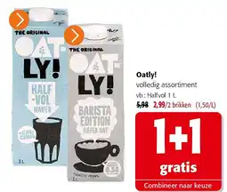 Colruyt Oatly! volledig assortiment aanbieding