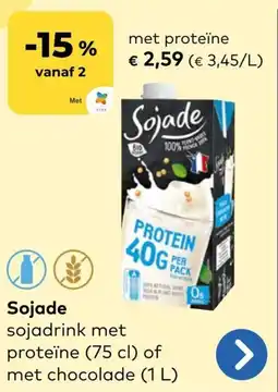 Bio Planet Sojade met Proteïne aanbieding