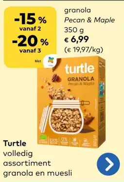 Bio Planet Turtle granola Pecan & Maple aanbieding