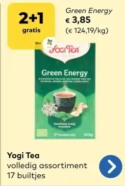 Bio Planet Yogi Tea Green Energy aanbieding