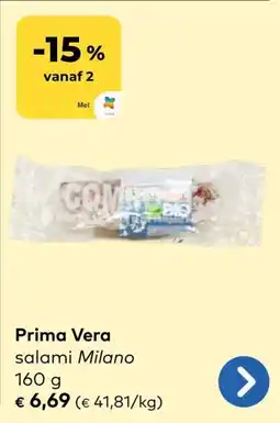 Bio Planet Prima Vera salami Milano aanbieding