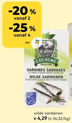 Bio Planet Cocagne Wilde Sardienen aanbieding