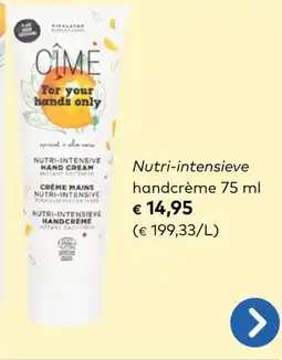 Bio Planet Cîme Nutri-Intensieve Handcrème aanbieding
