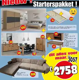 Budget Meubelen Starterspakket! aanbieding