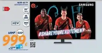 Krëfel Samsung qled 4k tv qe55q80aatxxn aanbieding