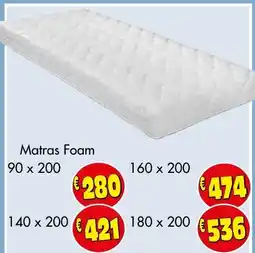 Budget Meubelen Matras Foam aanbieding