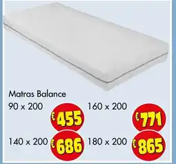 Budget Meubelen Matras Balance aanbieding