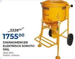 Meno Dwangmenger elektrisch soroto 100L aanbieding