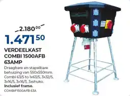 Meno Verdeelkast combi 1500AFB 63AMP aanbieding