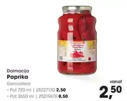 Hanos Dalmacija Paprika aanbieding
