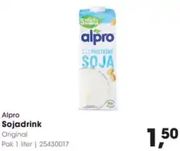 Hanos Alpro Sojadrink Original aanbieding