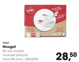 Hanos Vital Nougat Amandel pistache aanbieding