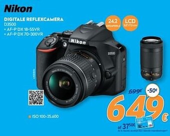 Nikon digitale reflexcamera d3500
