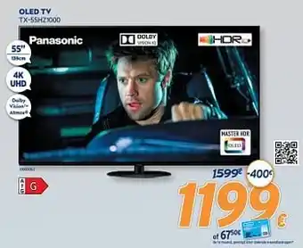 Krëfel Panasonic oled tv tx-55hz1000 aanbieding