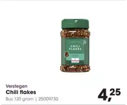 Hanos Verstegen Chili flakes aanbieding
