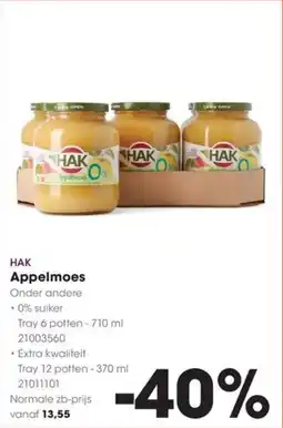 Hanos HAK Appelmoes aanbieding