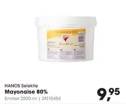 Hanos HANOS Selektie Mayonaise 80% aanbieding