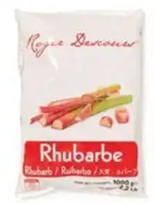 Hanos Vivermont diepvriesfruit en groenten rabarber aanbieding