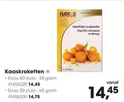 Hanos Kaaskroketten aanbieding