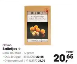 Hanos Ottimo balletjes oud brugge aanbieding