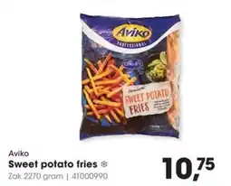 Hanos Aviko sweet potato fries aanbieding