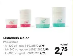 Hanos IJsbekers Color aanbieding