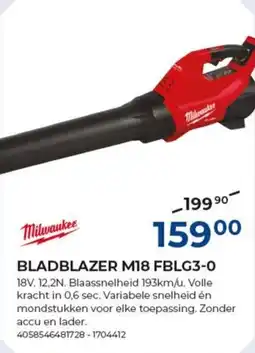 Meno Bladblazer M18 FBLG3-0 aanbieding