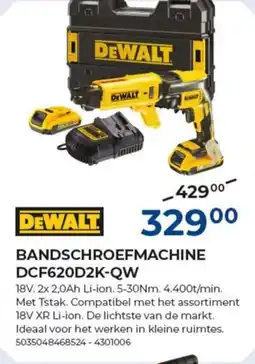 Meno Bandschroefmachine DCF620D2K-QW aanbieding