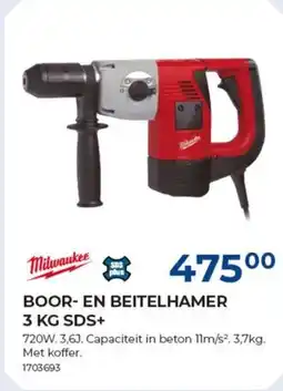 Meno Boor- en beitelhamer 3 KG SDS+ aanbieding