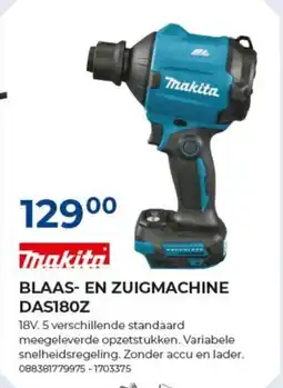 Meno Th blaas- en zuigmachine DAS180Z aanbieding