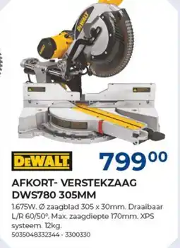 Meno Afkort verstekzaag DWS780 305MM aanbieding