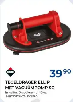 Meno Tegeldrager ellip met vacuumpomp SC aanbieding