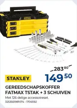 Meno Gereedschapskoffer fatmax tstak + 3 schuiven aanbieding