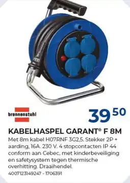 Meno Kabelhaspel garant F 8M aanbieding