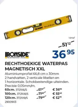 Meno Rechthoekige waterpas magnetisch XXL aanbieding