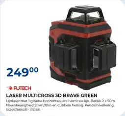 Meno Futech laser multicross 3D brave green aanbieding