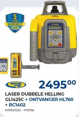 Meno Laser dubbele helling GL1425C +ontvanger HL760 + RC1402 aanbieding