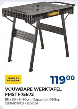 Meno Vouwbare werktafel FMST1-75672 aanbieding