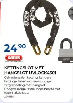 Meno Kettingslot met hangslot UVLOCK4501 aanbieding