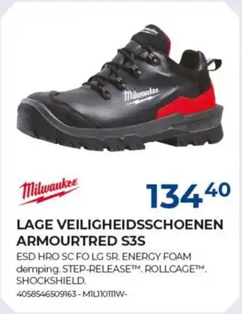 Lage veiligheidsschoenen armourtred S3S