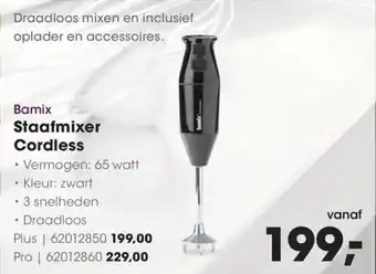 Bamix staafmixer cordless